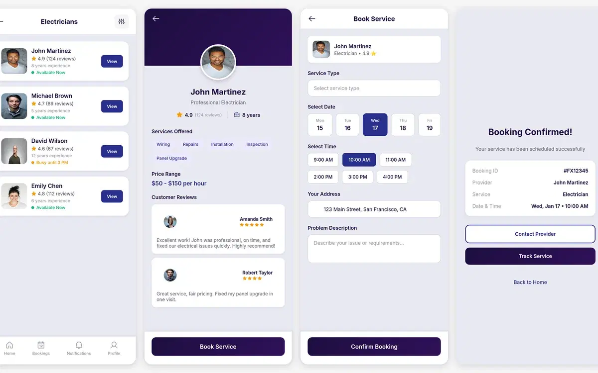 User Profile Screen With Saved Addresses — UI design generated in Figma with AI