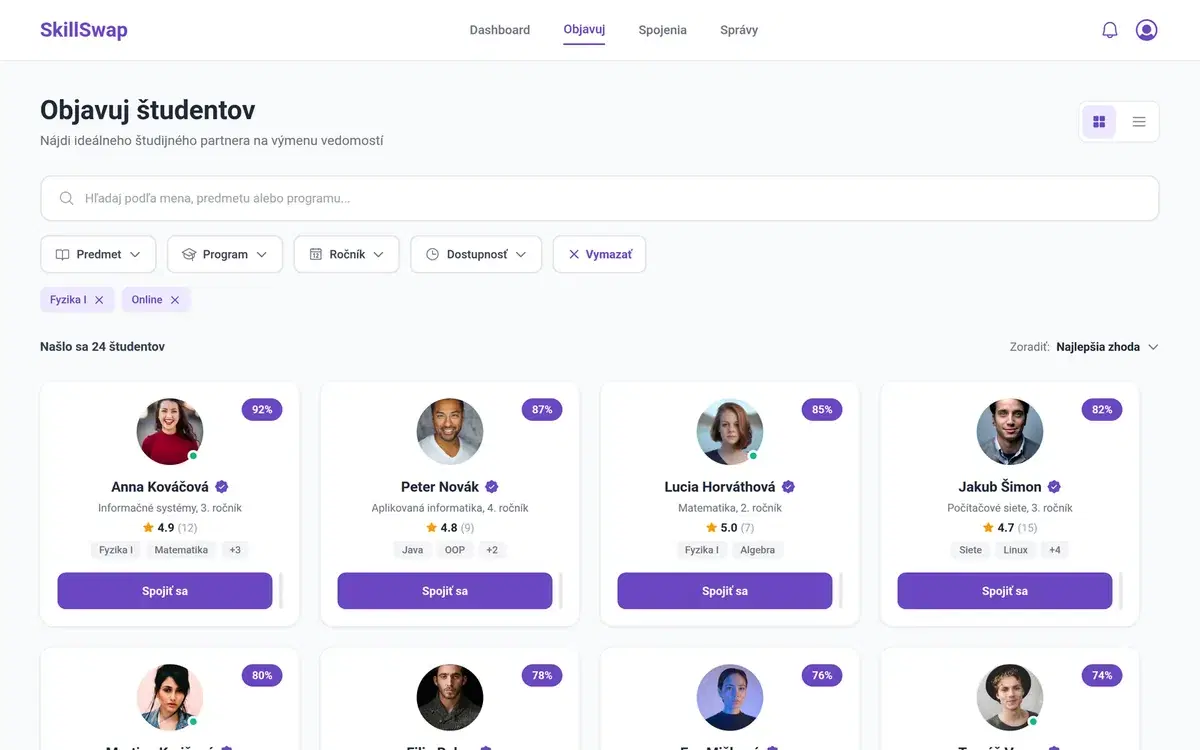 Student Skill Exchange And Tutoring Web App — Education design generated in Figma with Fluvara AI