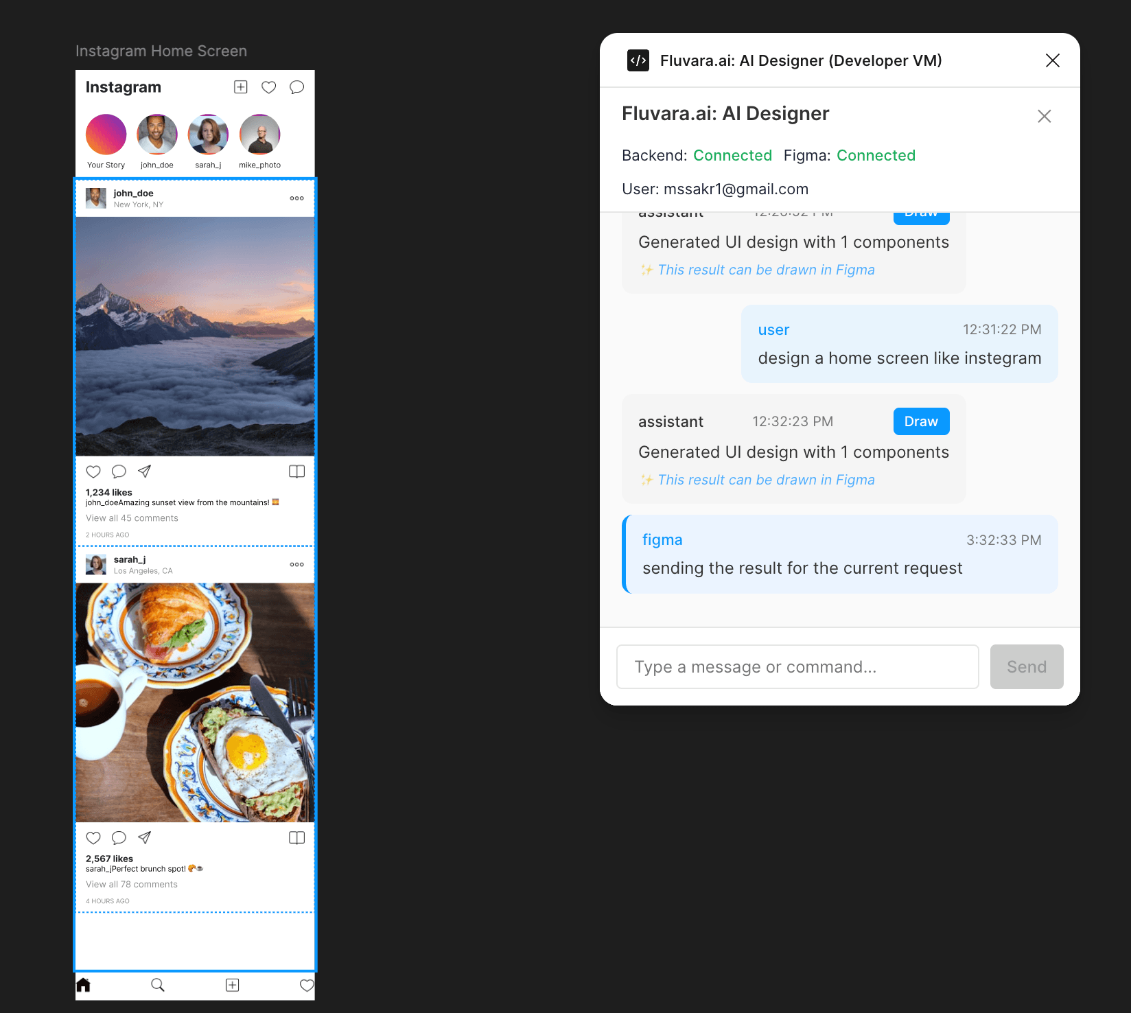 Instagram Home Screen